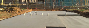 slab poured
