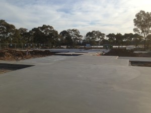 large slab completed